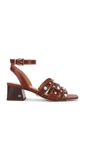 Sam Edelman Wayla 2 Sandal in Brown | Burnt Brandy Strappy Sandals for Women