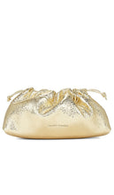 Studio Amelia Mini Drawstring Bag in Metallic Gold