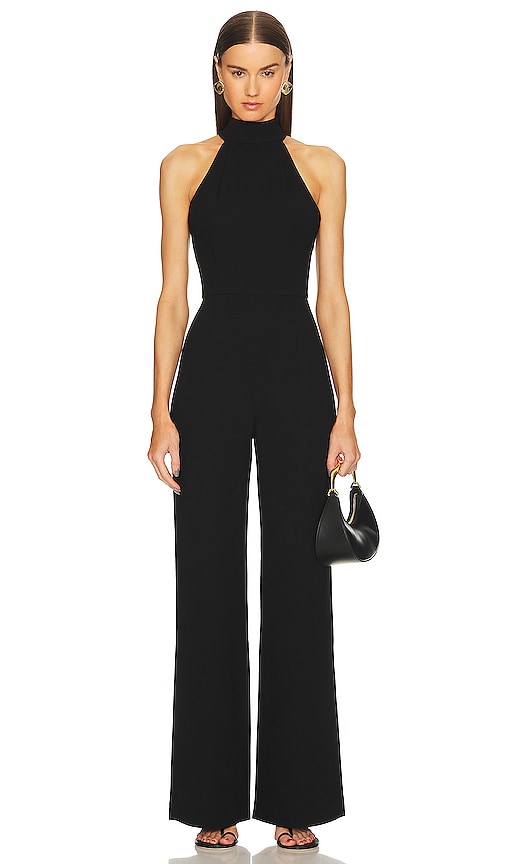 SANS FAFF Taylor Tie Back Jumpsuit in Black - SANS FAFF - Taylor - Combinaison nouée au dos - Noir - SANS FAFF Taylor 黑色后系带连身裤 - SANS FAFF Taylor Tie Back Jumpsuit in Schwarz - SANS FAFF Taylor 타이백 점프수트블랙 색상 - Tuta SANS FAFF Taylor con lacci sul retro in nero