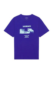 SATURDAYS NYC Disco Block Tee in Blue