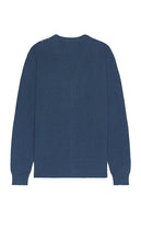 SATURDAYS NYC Michael High Guage Knit Cardigan in Blue