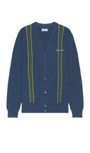 SATURDAYS NYC Michael High Guage Knit Cardigan in Blue - SAMEDIS NYC Michael - Cardigan en maille de calibre élevé en bleu - SATURDAYS NYC Michael 高规格蓝色针织开衫 - SATURDAYS NYC Michael High Guage Strickcardigan in Blau - SATURDAYS NYC Michael 하이 게이지 니트 카디건 블루 색상 - Cardigan in maglia Michael High Gauge di SATURDAYS NYC in blu