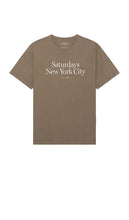SATURDAYS NYC Miller Tee in Grey - SAMEDIS NYC Miller - T-shirt gris - 星期六 NYC Miller 灰色 T 恤 - SATURDAYS NYC Miller T-Shirt in Grau - SATURDAYS NYC 밀러 티셔츠 그레이 색상 - Maglietta Miller di SABATO NYC in grigio