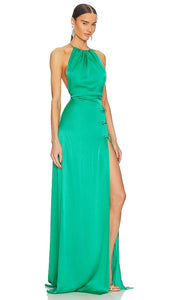 SAU LEE Porter Dress in Green