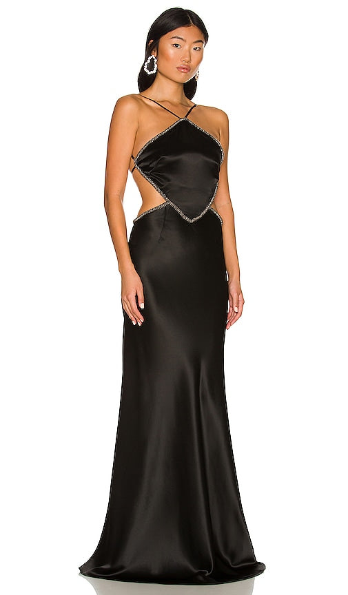 SAU LEE x REVOLVE Harlow Gown in Black