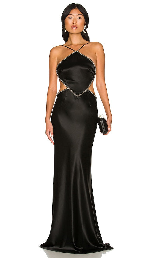 SAU LEE x REVOLVE Harlow Gown in Black - Robe Harlow SAU LEE x REVOLVE en Noir - SAU LEE x REVOLVE Harlow 黑色礼服 - SAU LEE x REVOLVE Harlow Kleid in Schwarz - SAU LEE x REVOLVE 할로우 가운블랙 색상 - Abito SAU LEE x REVOLVE Harlow in nero