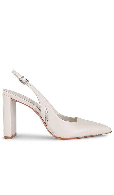 Schutz Blanche Pump in Ivory | Pearl Pump Heels for Women