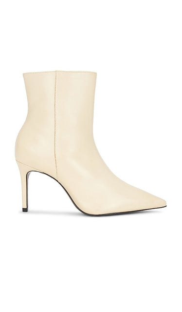 Schutz Mikki Boot in Beige | Eggshell Ankle Boots for Women