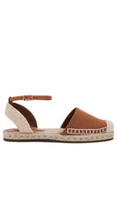 Schutz Greeca Flat Espadrille in Brown | Miele Flat Espadrilles for Women