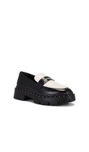 Schutz Christie Flat in Black,White