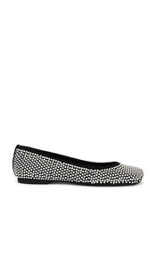 Schutz Jaycie Flat in Black | Black Ballet Flats for Women