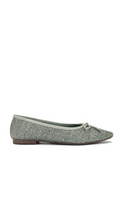 Schutz Arissa Flat in Teal | Dark Ivy Ballet Flats for Women