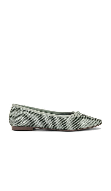Schutz Arissa Flat in Teal | Dark Ivy Ballet Flats for Women