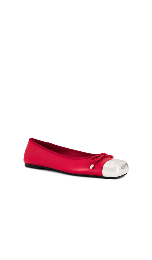 Schutz Sae Flat in Red