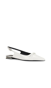 Schutz Violetta Sculpt Sling Back in White