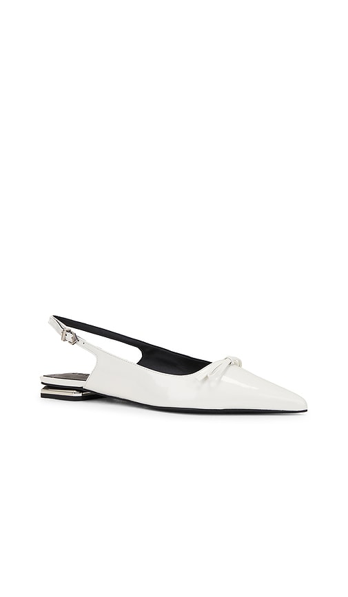 Schutz Violetta Sculpt Sling Back in White