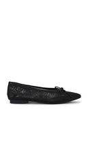 Schutz Arissa Mesh Flat in Black | Black Ballet Flats for Women