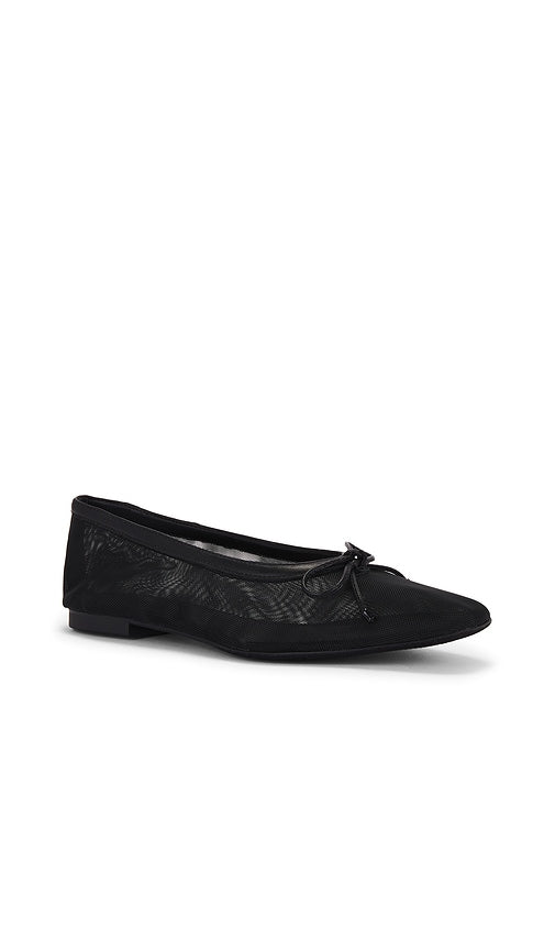 Schutz Arissa Mesh Flat in Black