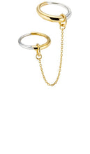 SENIA Chain Ring in Metallic Gold