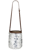 SENSI STUDIO Viajero Sequin Bag in Brown