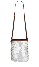 SENSI STUDIO Viajero Sequin Bag in Brown