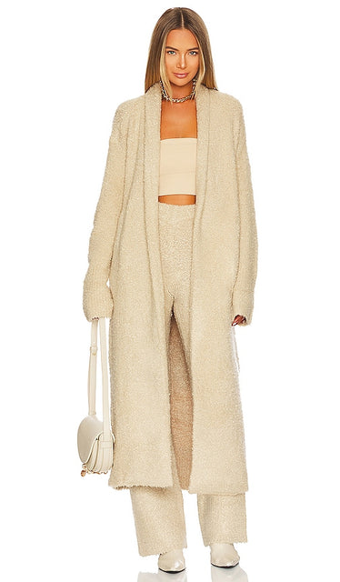 SER.O.YA Reed Cardigan in Beige - SER.O.YA Cardigan Reed en Beige - SER.O.YA 米色芦苇开衫 - SER.O.YA Reed Cardigan in Beige - SER.O.YA 리드 가디건 베이지색 - Cardigan a canne SER.O.YA in beige