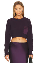 SER.O.YA Mid Cropped Devin Sweater in Purple - SER.O.YA - Pull Devin mi-court en violet - SER.O.YA 紫色 Devin 中短毛衣 - SER.O.YA Mid-Cropped Devin Pullover in Lila - SER.O.YA 퍼플 미드 크롭 데빈 스웨터 - Maglione Devin a taglio medio SER.O.YA in viola