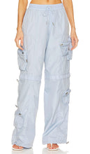 SER.O.YA Alba Ruched Cargo Pant in Baby Blue