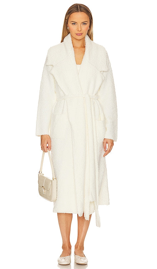 SER.O.YA Athena Robe in White