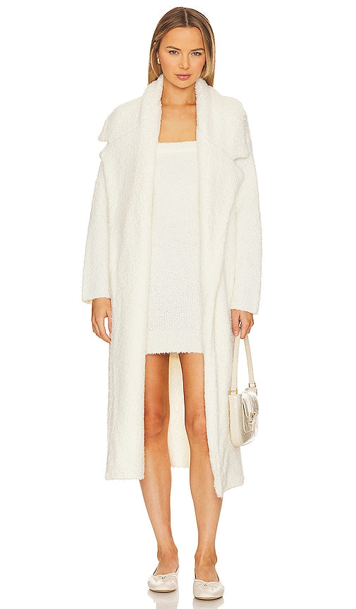 SER.O.YA Athena Robe in White - SE.O.YA Peignoir Athena en Blanc - SER.O.YA 白色雅典娜长袍 - SER.O.YA Athena Robe in Weiß - SER.O.YA Athena 로브 - SER.O.YA Accappatoio Atena in bianco