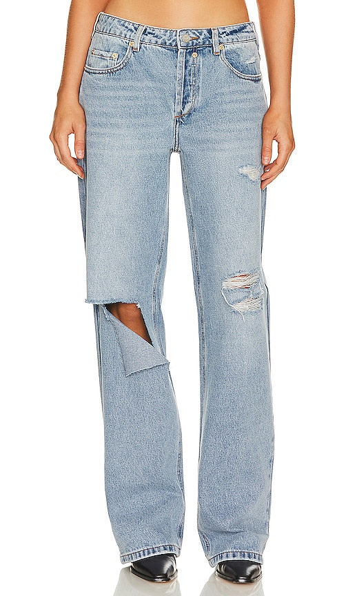 SER.O.YA Brenna Boyfriend Jean in Blue - SER.O.YA - Jean boyfriend Brenna en bleu - SER.O.YA Brenna 蓝色男友牛仔裤 - SER.O.YA Brenna Boyfriend-Jeans in Blau - SER.O.YA Brenna 보이프렌드 진 블루 색상 - SER.O.YA Brenna, il fidanzato Jean in blu
