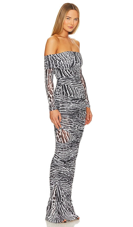 SER.O.YA Chanda Gown in Grey