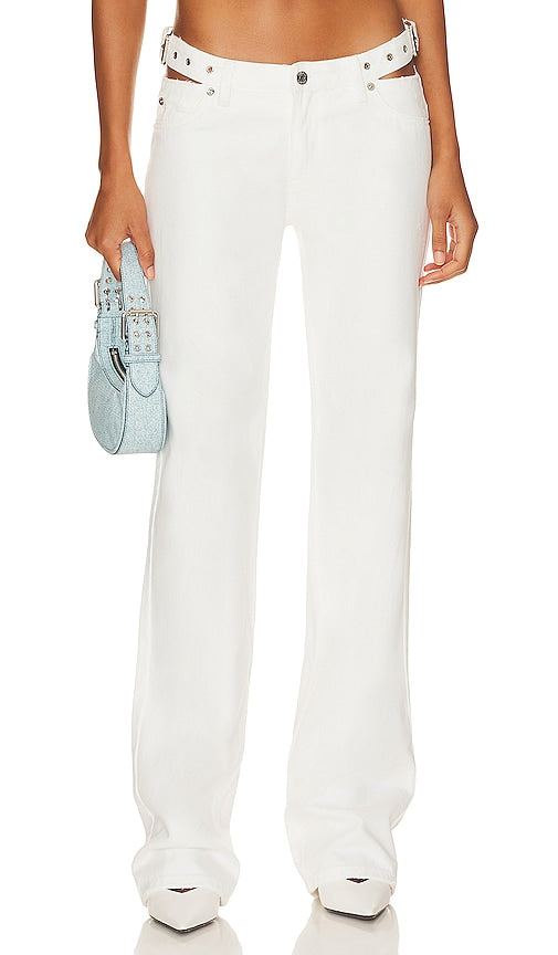 SER.O.YA Christy Jean in White - SE.O.YA Christy Jean en Blanc - SER.O.YA 白色克里斯蒂·吉恩 - SER.O.YA Christy Jean in Weiß - SER.O.YA 크리스티 진 화이트 색상 - SER.O.YA Christy Jean in bianco