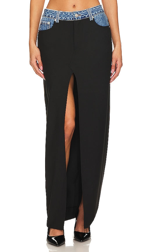 SER.O.YA Clarette Skirt in Black - SE.O.YA Jupe Clarette en Noir - SER.O.YA 黑色 Clarette 半身裙 - SER.O.YA Clarette-Rock in Schwarz - SER.O.YA 클라레트 스커트 블랙 색상 - SER.O.YA Gonna Clarette in nero