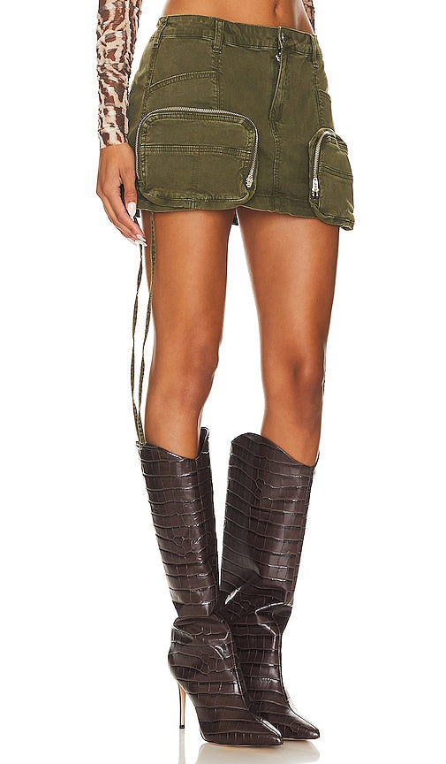 SER.O.YA Finn Skirt in Army