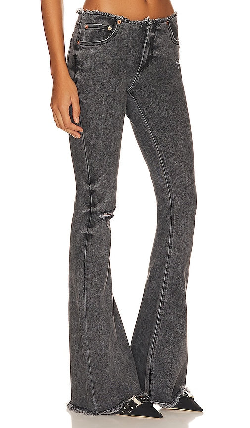 SER.O.YA Izzi Low Rise Jean in Charcoal