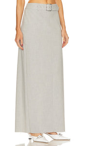 SER.O.YA Maeve Maxi Skirt in Light Grey