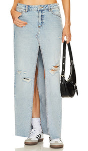 SER.O.YA Matilda Maxi Skirt in Blue - SE.O.YA - Jupe longue Matilda en bleu - SER.O.YA Matilda 蓝色长裙 - SER.O.YA Matilda Maxirock in Blau - SER.O.YA 마틸다 맥시 스커트 - SER.O.YA Gonna lunga Matilda in blu