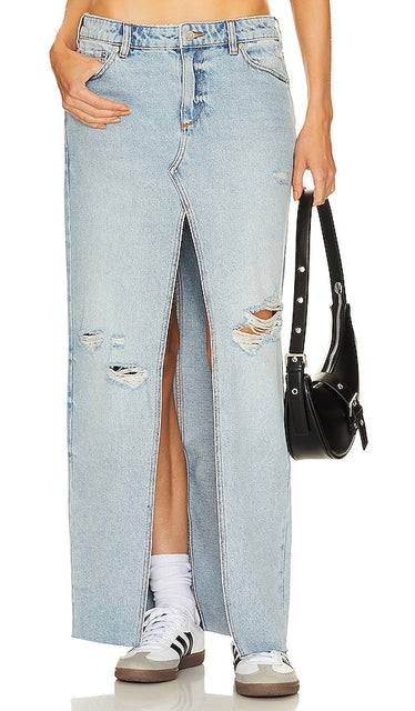 SER.O.YA Matilda Maxi Skirt in Blue - SE.O.YA - Jupe longue Matilda en bleu - SER.O.YA Matilda 蓝色长裙 - SER.O.YA Matilda Maxirock in Blau - SER.O.YA 마틸다 맥시 스커트 - SER.O.YA Gonna lunga Matilda in blu