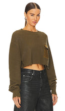 SER.O.YA Mid Cropped Devin Sweater in Army