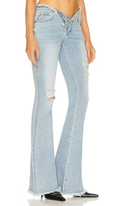 SER.O.YA Olivia Mid-rise Jean in Blue