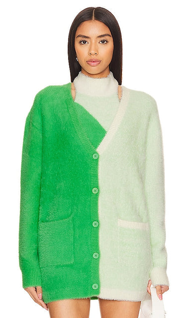 SER.O.YA Pepper Cardigan in Green - Cardigan poivre SE.O.YA en vert - SER.O.YA 绿色胡椒开衫 - SER.O.YA Pfeffer-Cardigan in Grün - SER.O.YA 페퍼 가디건 - Cardigan color pepe SER.O.YA in verde