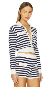 SER.O.YA Rose Top in Navy