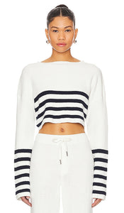 SER.O.YA Sharlie Sweater in White - SER.O.YA Pull Sharlie en Blanc - SER.O.YA Sharlie 白色毛衣 - SER.O.YA Sharlie Pullover in Weiß - SER.O.YA 샬리 스웨터화이트 색상 - Maglione Sharlie SER.O.YA in bianco