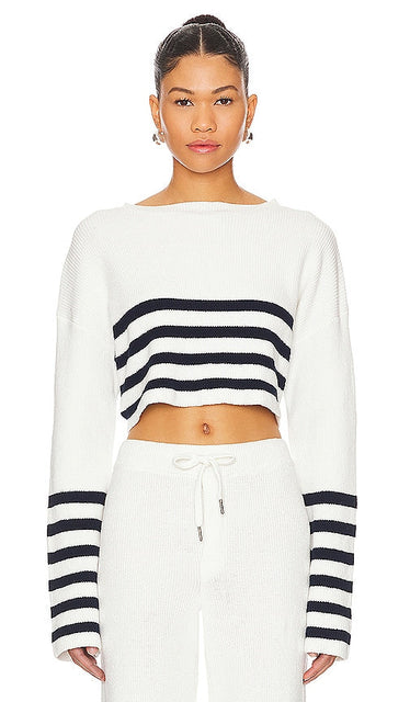 SER.O.YA Sharlie Sweater in White - SER.O.YA Pull Sharlie en Blanc - SER.O.YA Sharlie 白色毛衣 - SER.O.YA Sharlie Pullover in Weiß - SER.O.YA 샬리 스웨터화이트 색상 - Maglione Sharlie SER.O.YA in bianco