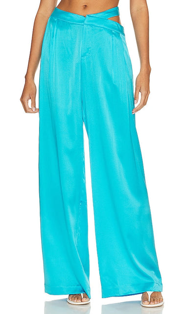 SER.O.YA Zarri Pant in Teal - Pantalon SER.O.YA Zarri en bleu sarcelle - SER.O.YA Zarri 青色长裤 - SER.O.YA Zarri Hose in Blaugrün - SER.O.YA Zarri 팬츠 - Pantalone SER.O.YA Zarri in verde acqua