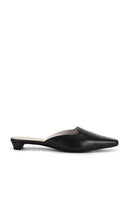 Seychelles Mocktail Mule in Black | Black Leather Closed Toe Mules for Women
