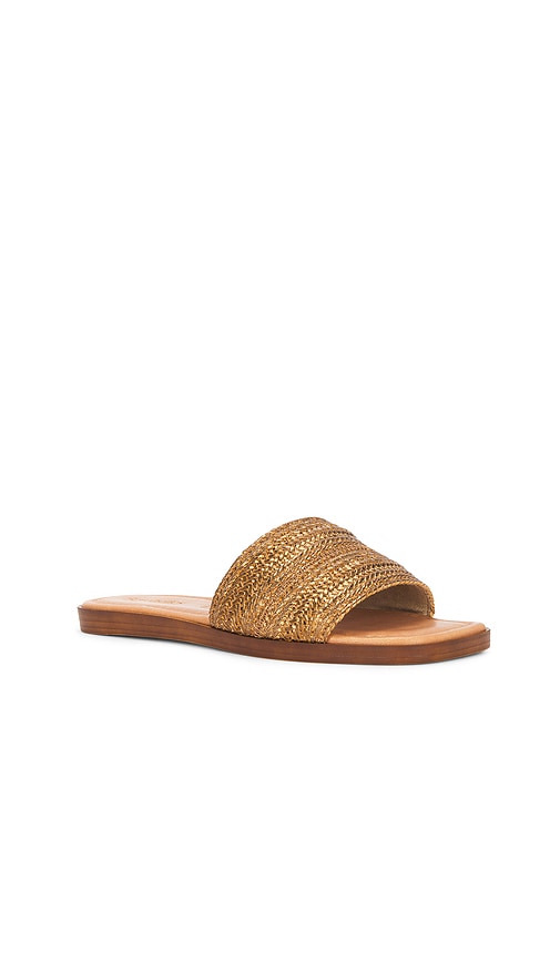 Seychelles Palms Perfection Slides in Metallic Bronze
