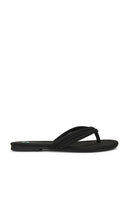 Seychelles Laguna Sandal in Black | Black V-nubuck Flip Flop Sandals for Women
