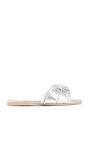Seychelles Shades Of Cool Sandal in Metallic Silver | Silver Metallic Flat Sandals for Women